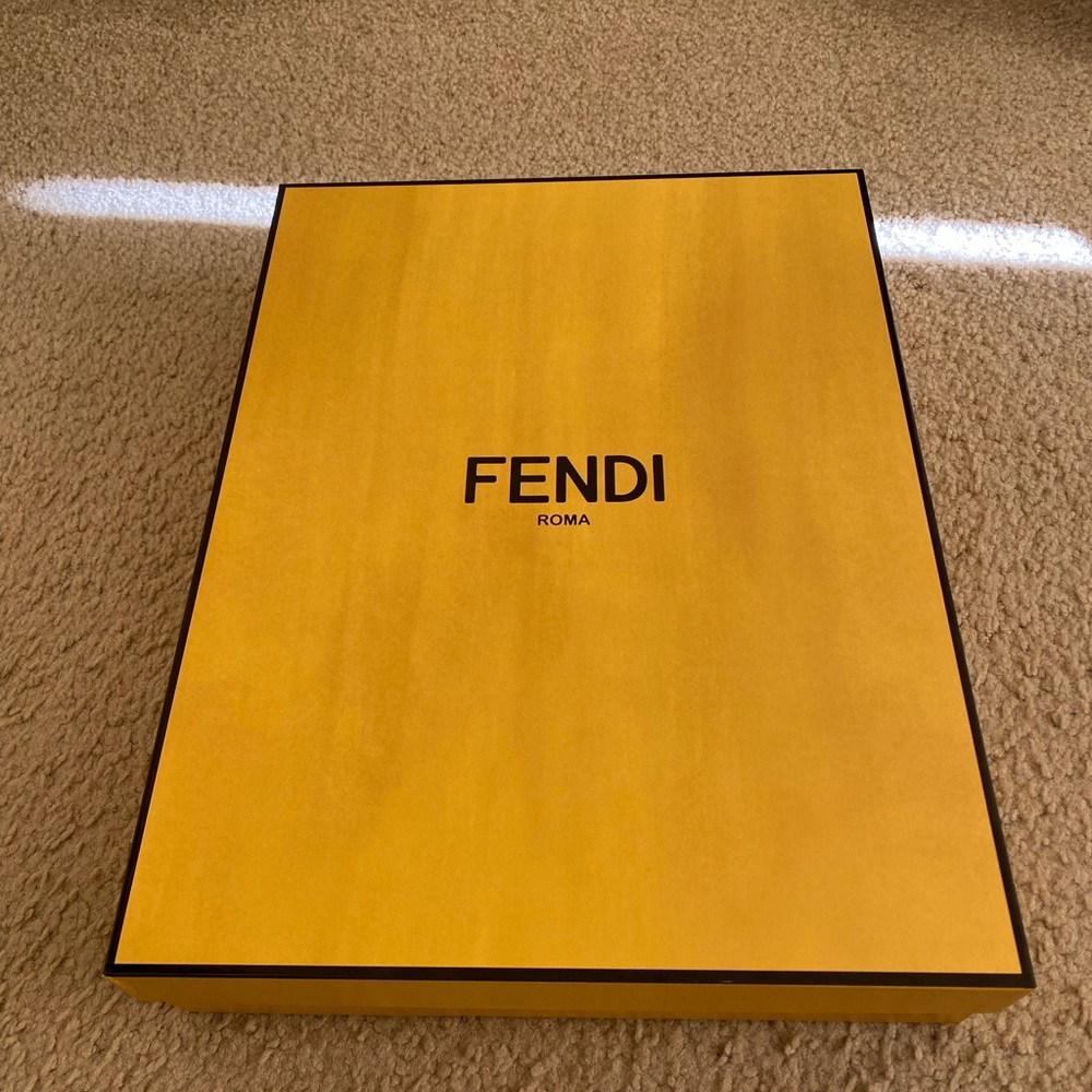 Authentic Fendi Gift Box Storage w/ Tissue Paper